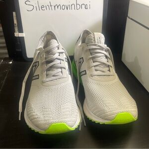 New Balance Gray and Neon Green Athletic Shoes